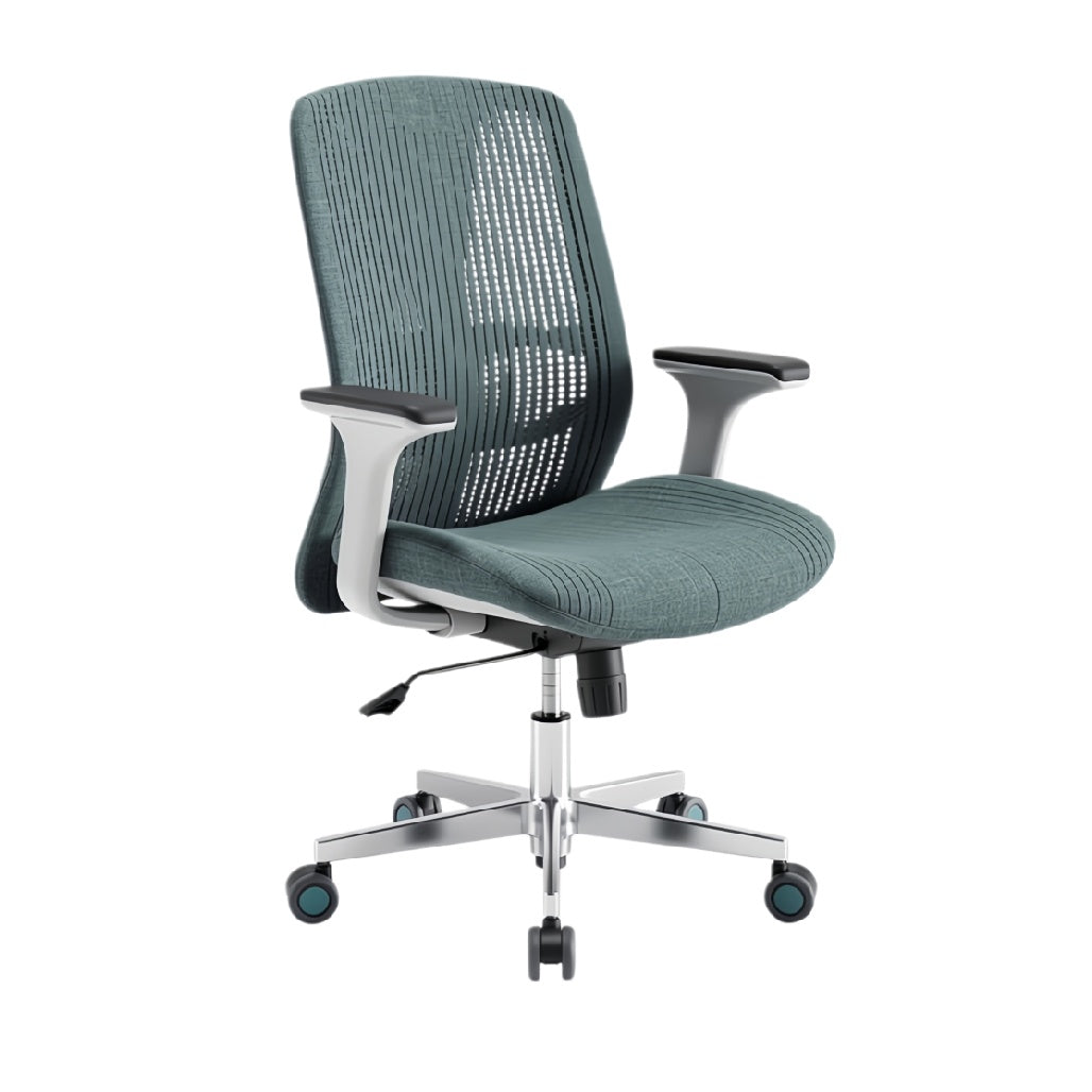 **Ergonomische bureaustoel met ademend mesh en verstelbare armleuningen**